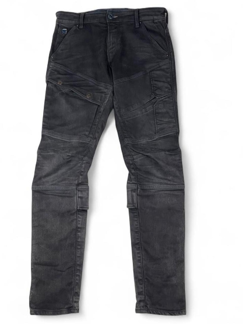 G-Star Raw Airblaze 3D Skinny Black Cargo Jeans Mens Size W30 L32 Streetwear Y2K
